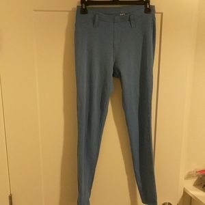 Light blue stretch pants